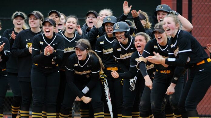 App State softball team pic