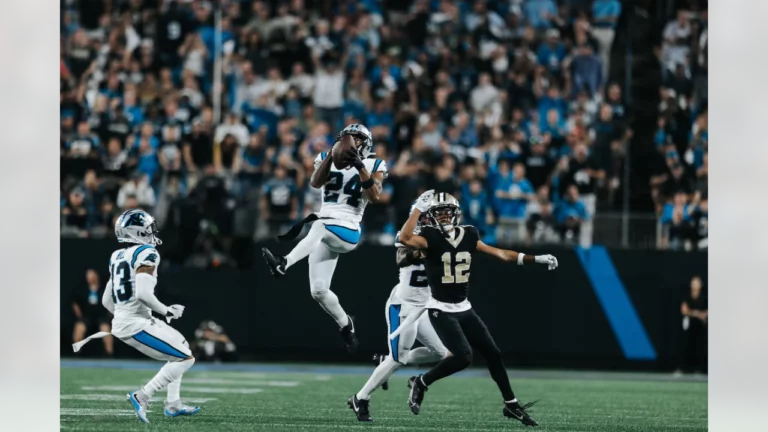 Saints outlast late-charging Panthers, 20-17