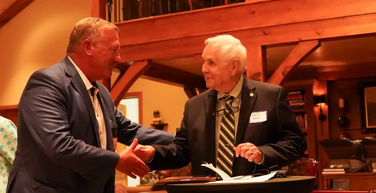 Yount honored with Paul Broyhill Community Service Award at BRCA annual meeting